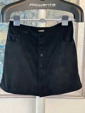 Express suede skirt